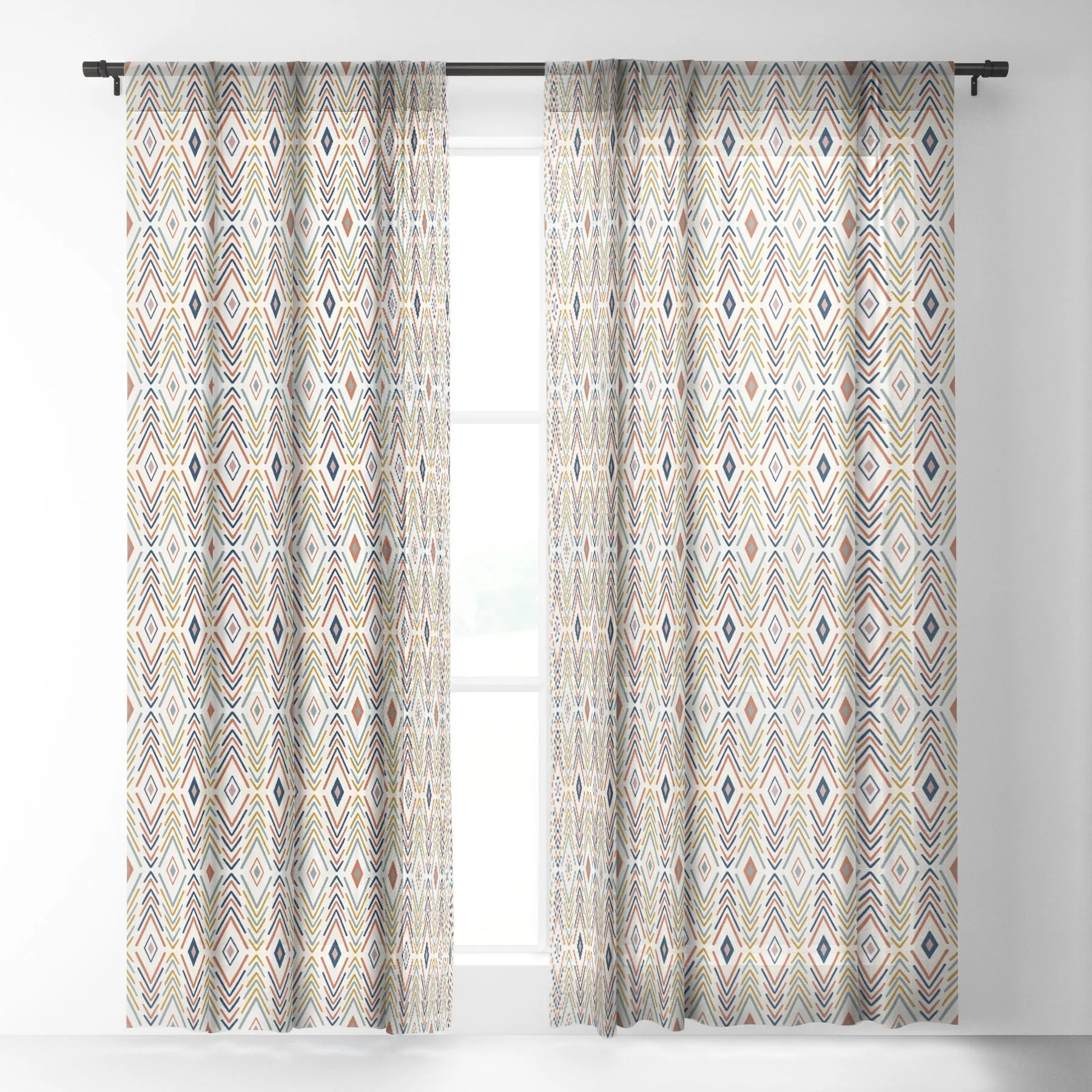 BOHEMIAN DIAMONDS WINDOW CURTAINS