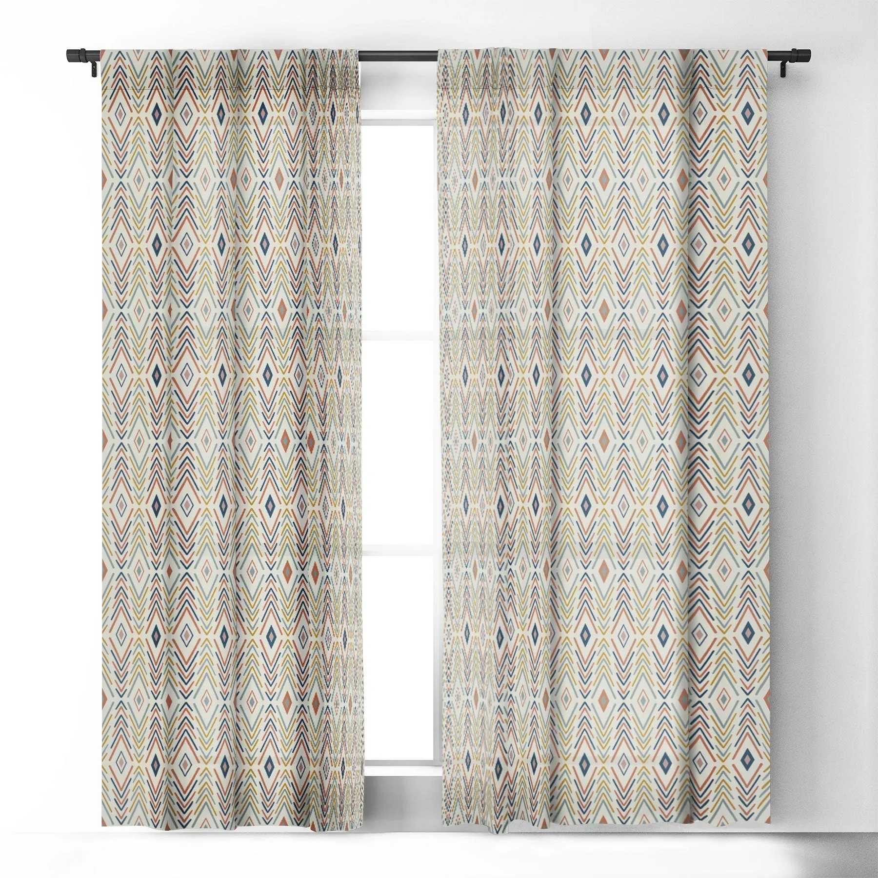 BOHEMIAN DIAMONDS WINDOW CURTAINS