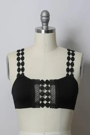 BOHEMIAN EYE LACE APPLIQUE BRALETTE TOP