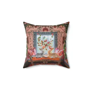 Bohemian Floral Fantasy Pillow
