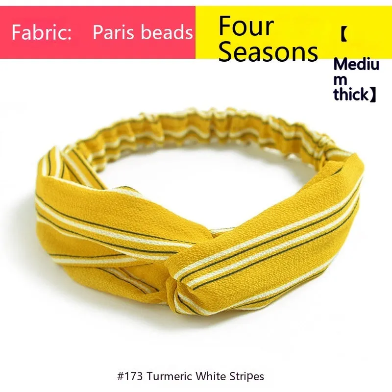 Bohemian Style Elastic Cross Chiffon Headband For Women