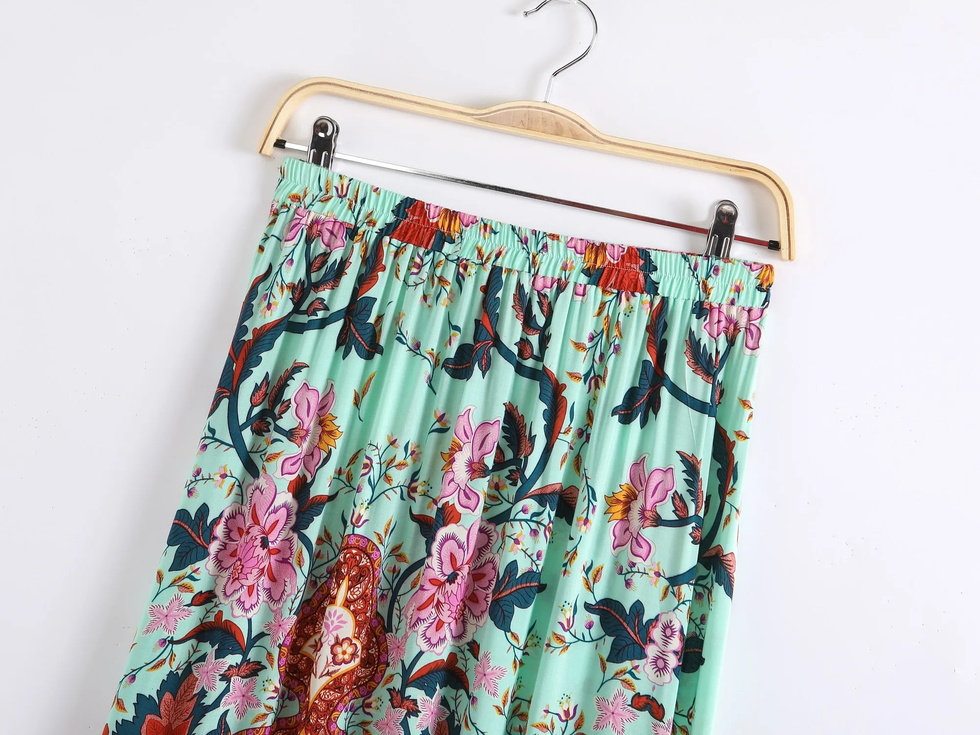 Bohemian Vintage Style Maxi Skirt