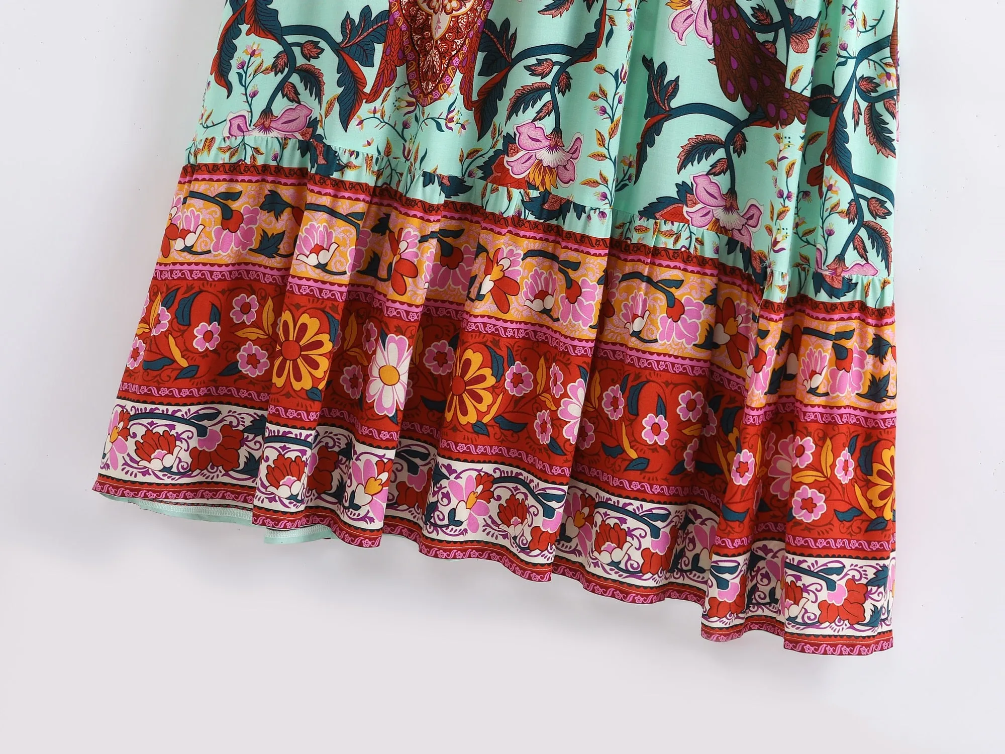 Bohemian Vintage Style Maxi Skirt