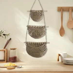Boho Hanging Fruit Baskets