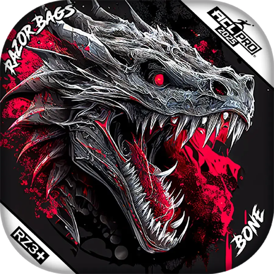 Bone | Dragon Black Series | ACL PRO Razor Cornhole Bags