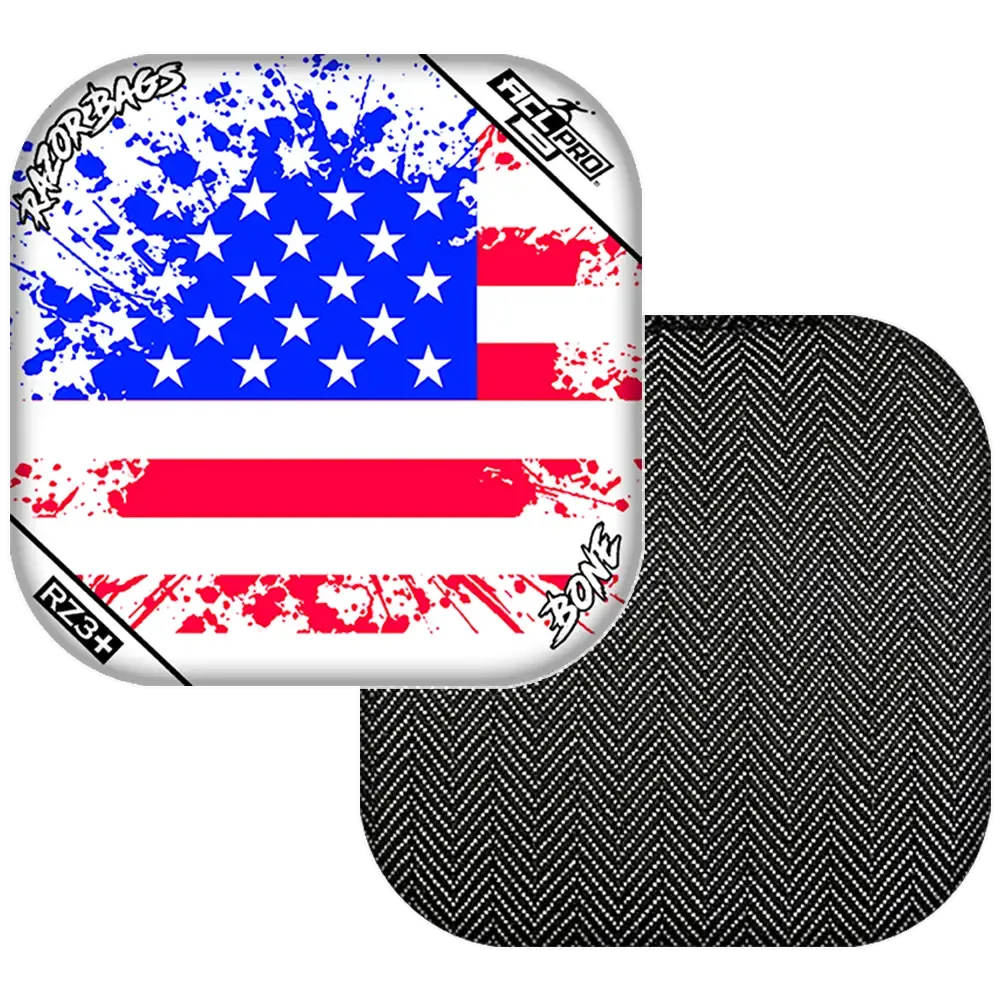 Bone | Merica Flag | ACL PRO Razor Cornhole Bags