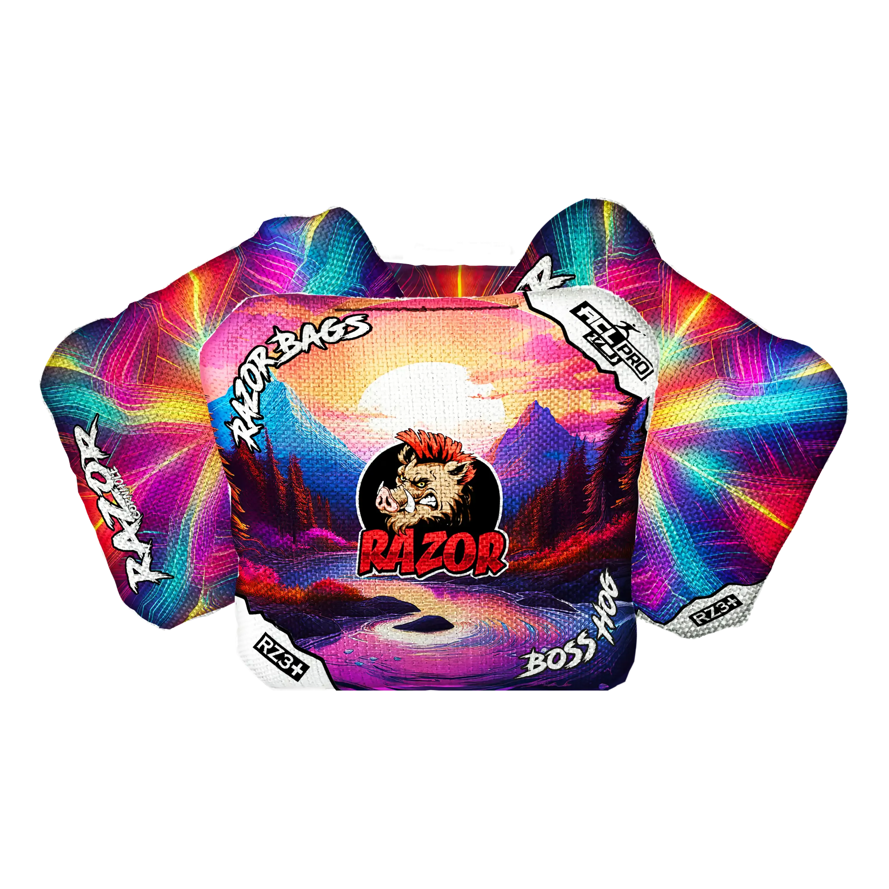 Boss Hog | Sunset | ACL PRO Razor Cornhole Bags