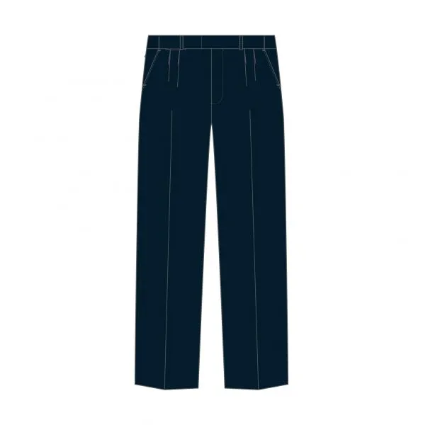 Boys Melange Extendable School Pants - TROM1500