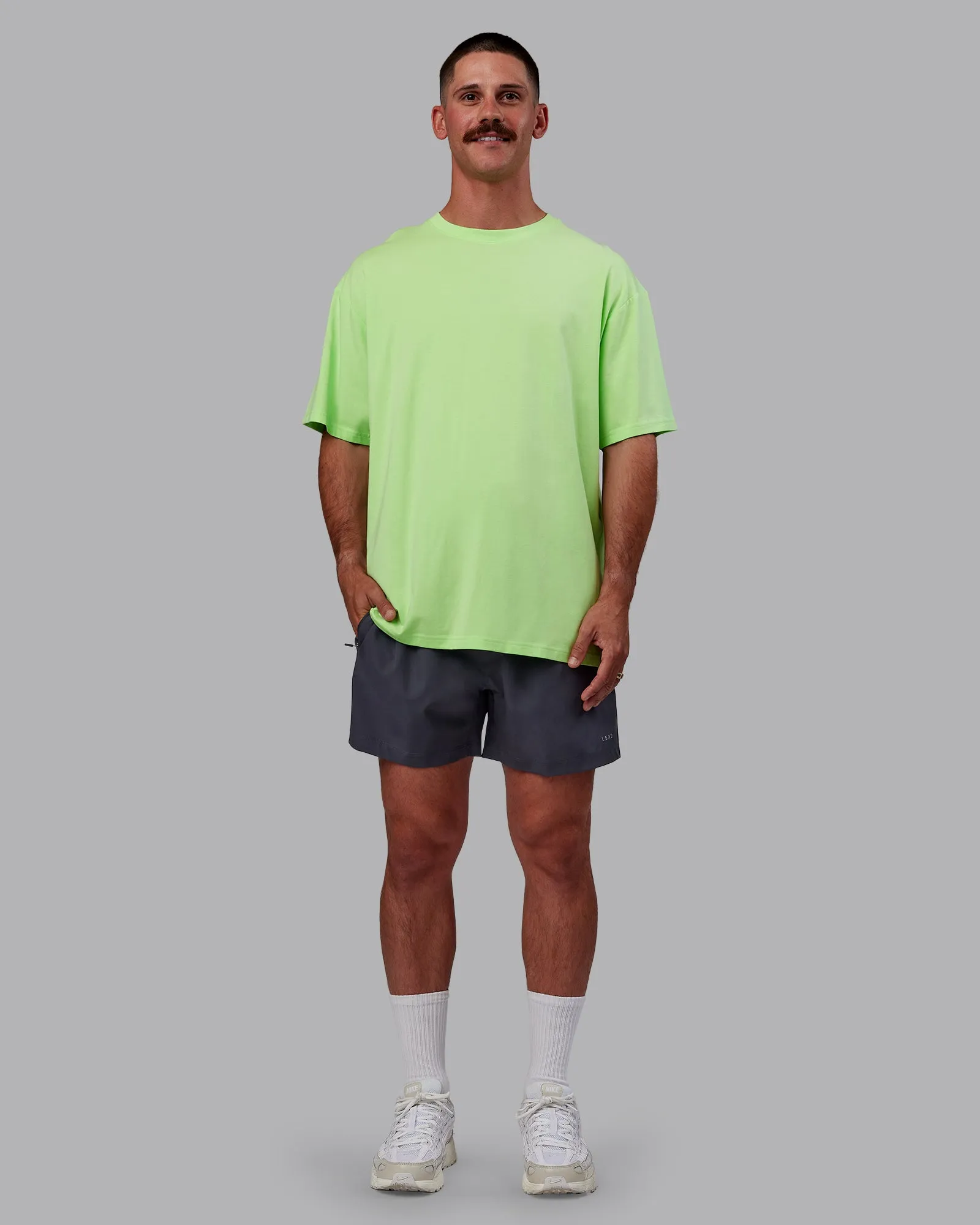Bree Masters Vision FLXCotton Tee Oversize - Pastel Lime-Stormy