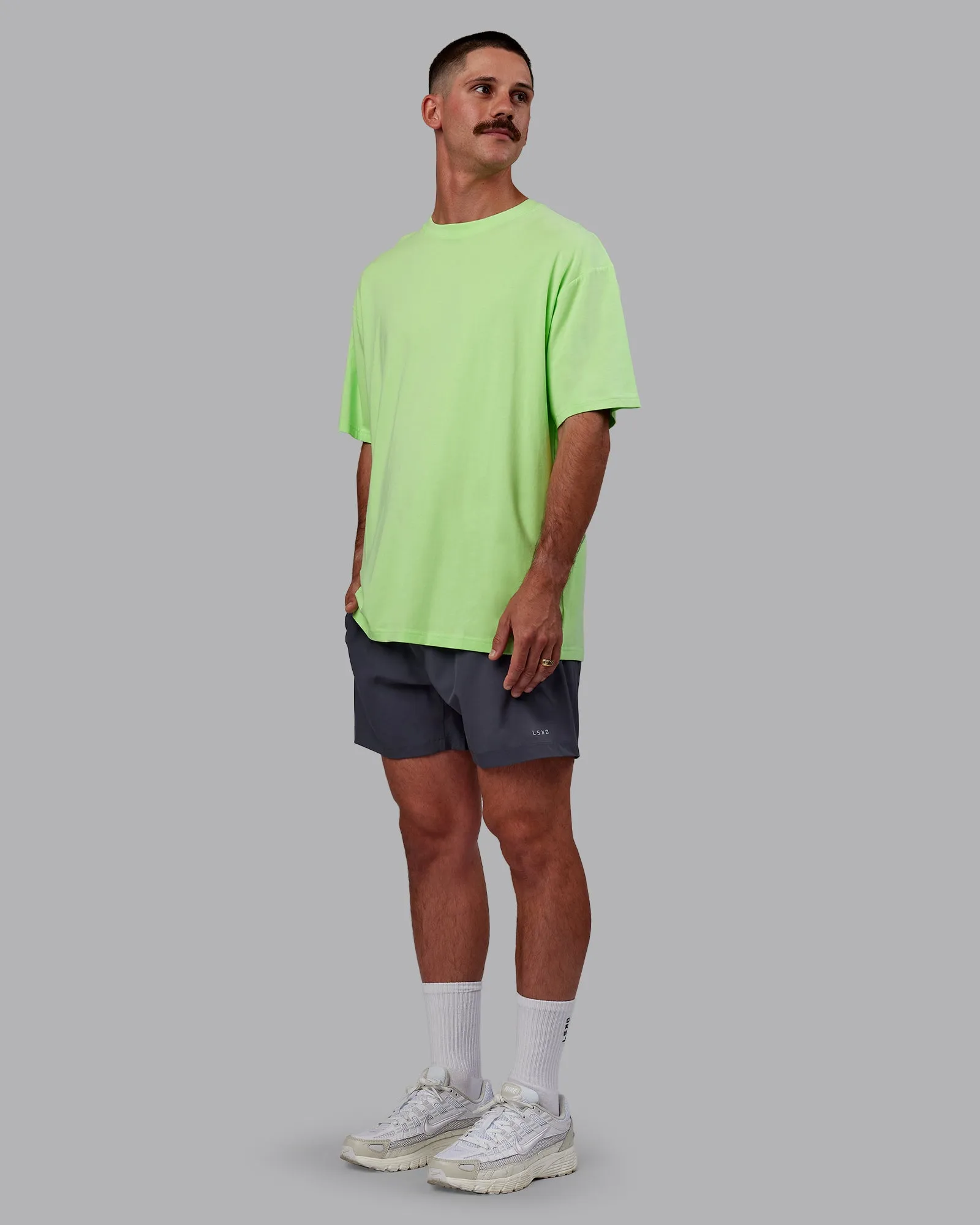 Bree Masters Vision FLXCotton Tee Oversize - Pastel Lime-Stormy