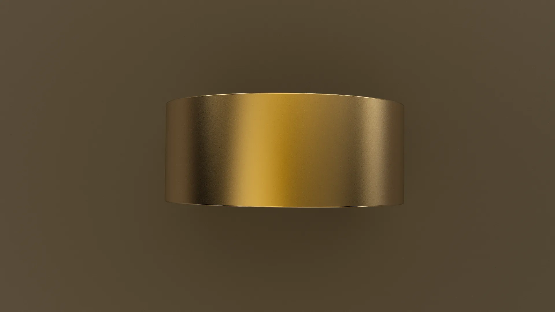 Brushed Yellow Gold 9mm Flat Wedding Band
