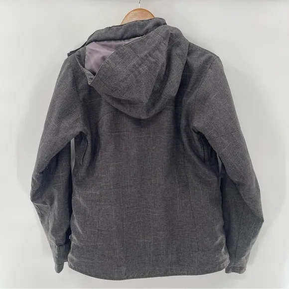 Burton Women’s Dry Ride Charcoal Woven Hooded Ski Snowboard Jacket Coat Size S