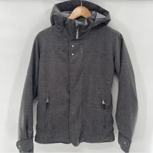 Burton Women’s Dry Ride Charcoal Woven Hooded Ski Snowboard Jacket Coat Size S
