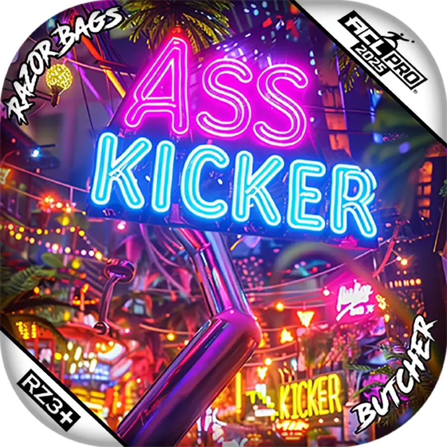 Butcher | Ass Kicker Neon | ACL PRO Razor Cornhole Bags