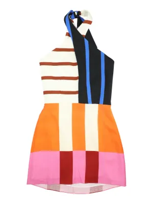 Cala de la Cruz Veneta Mini Halter Dress in Bengal Multi