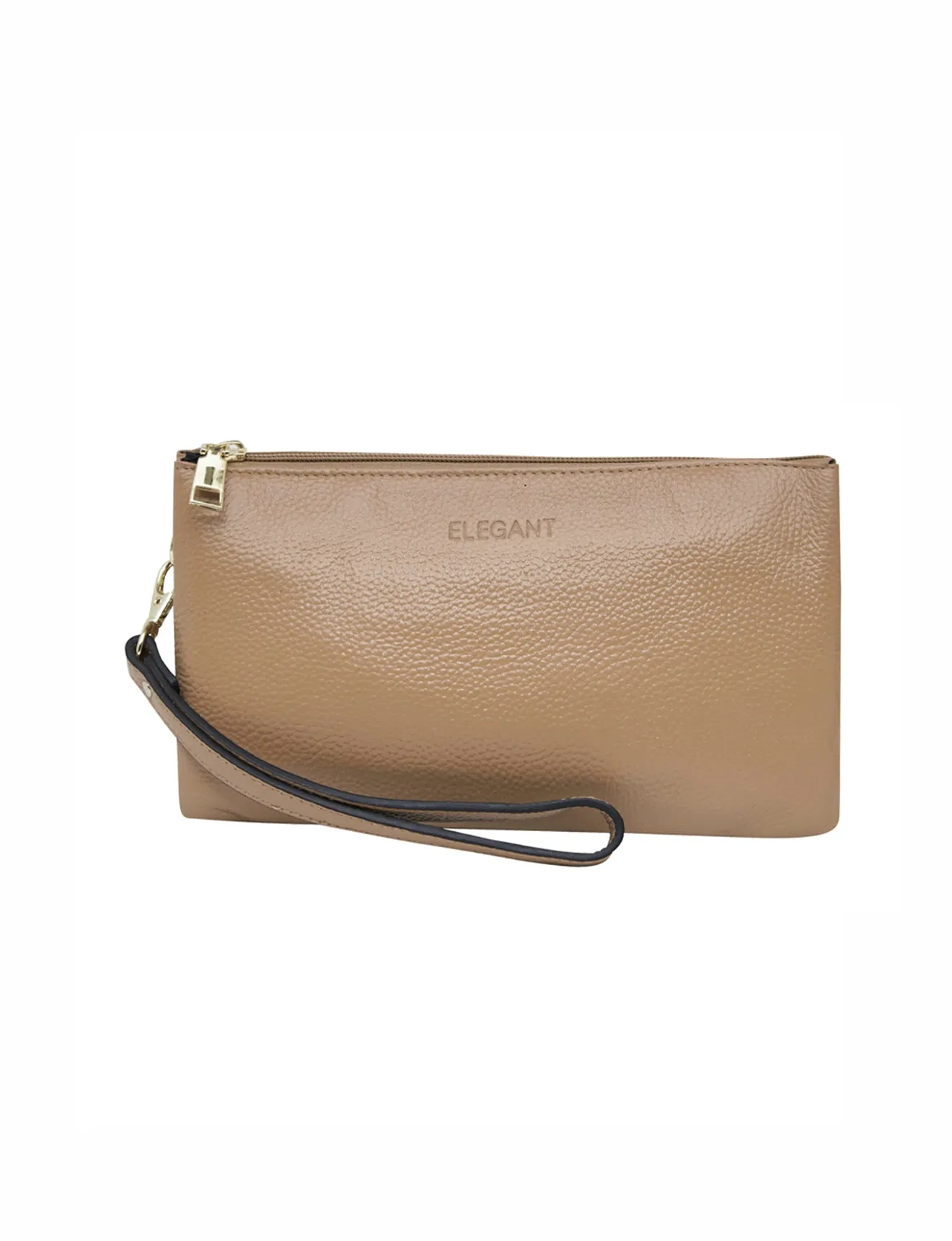 CANDICE LEATHER WALLET WITH SHOULDER STRAP- E1-0809-CAM