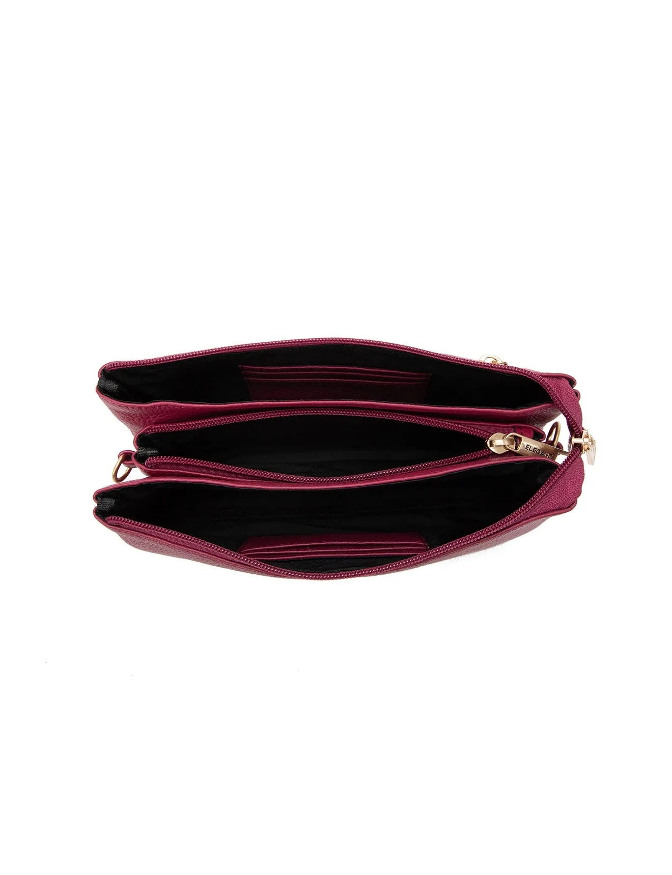 CANDICE LEATHER WALLET WITH SHOULDER STRAP- E1-0809-RAS- SALE