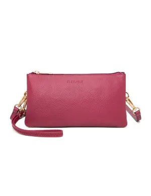 CANDICE LEATHER WALLET WITH SHOULDER STRAP- E1-0809-RAS- SALE