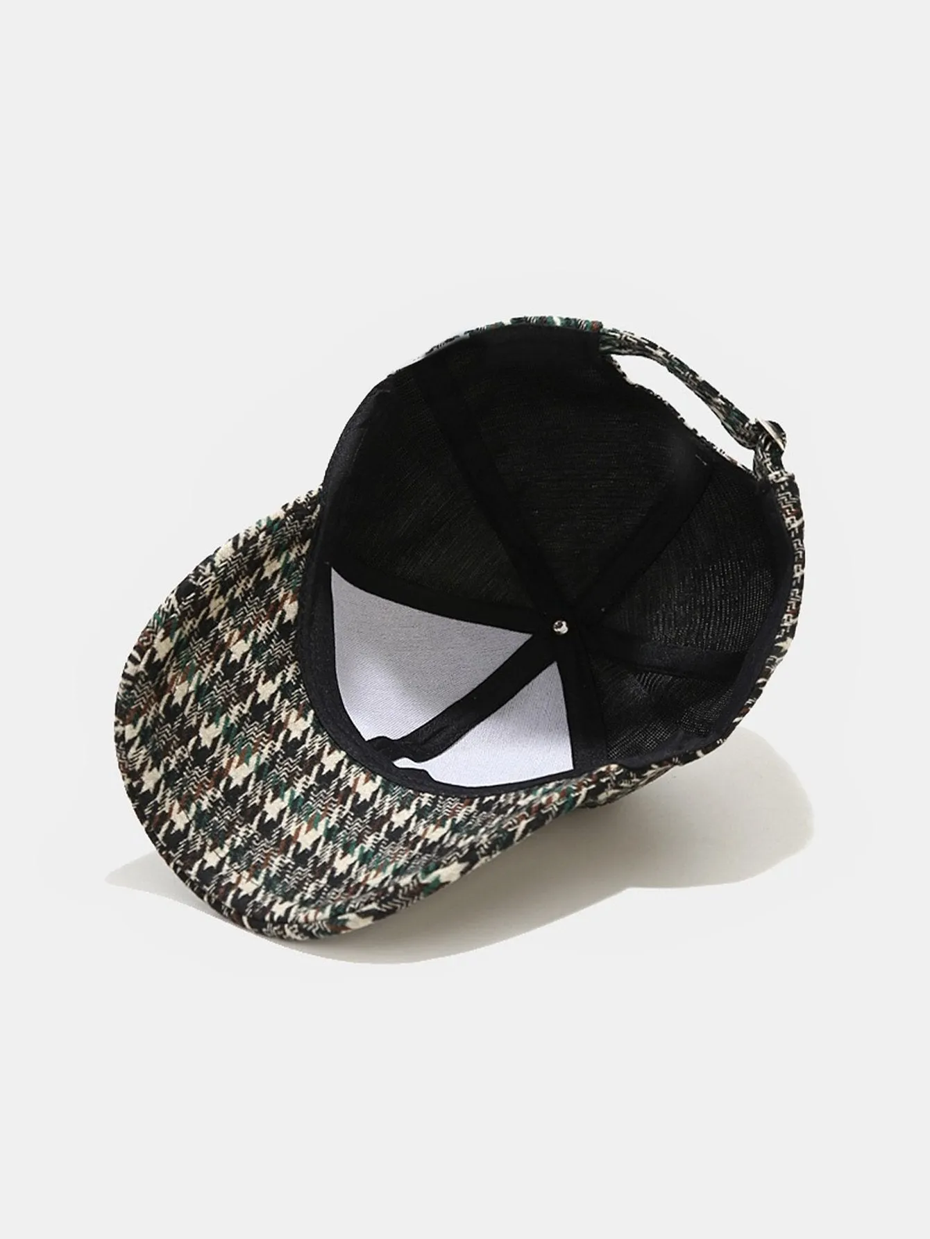 Cap Baseball Houndstooth Style British Style