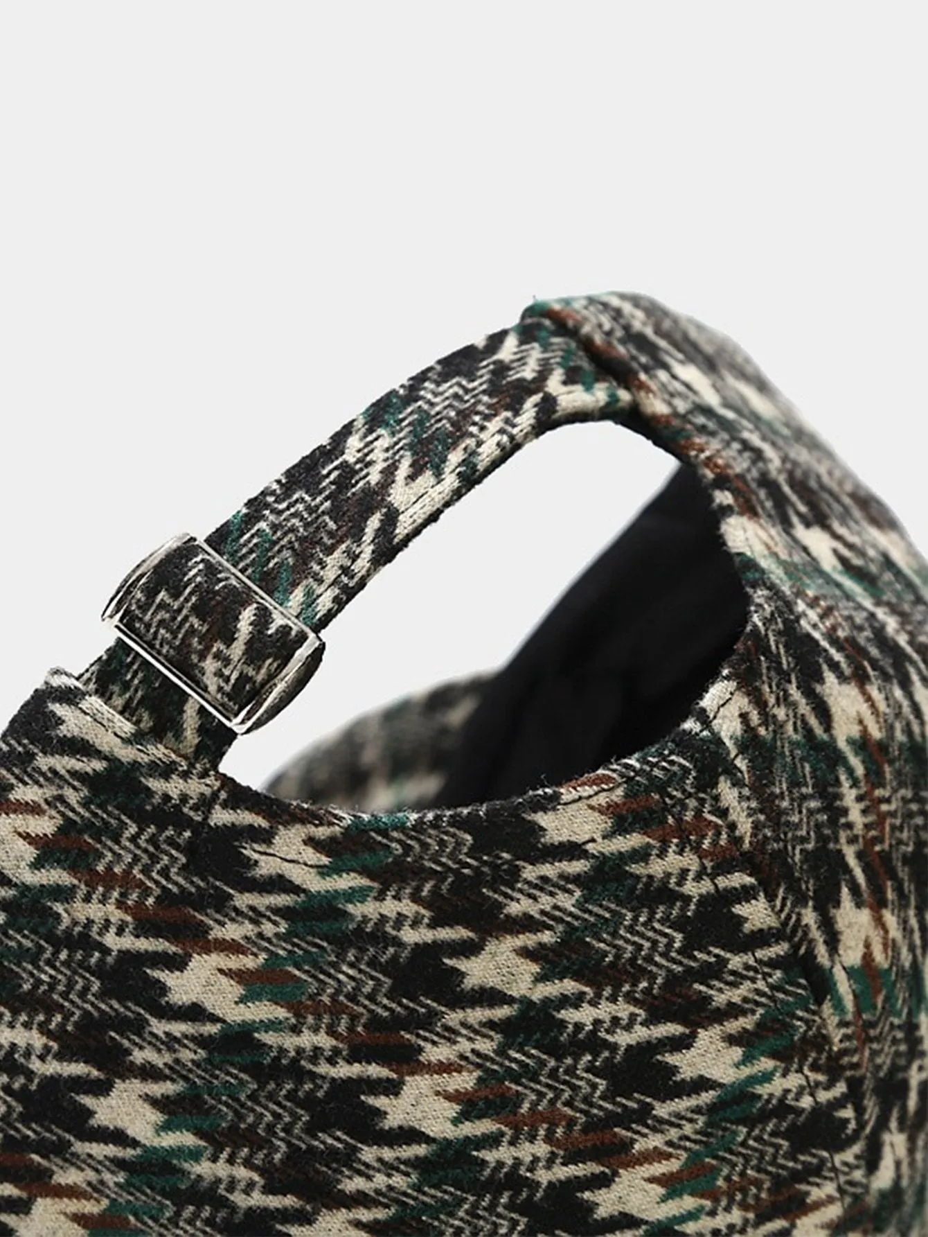 Cap Baseball Houndstooth Style British Style