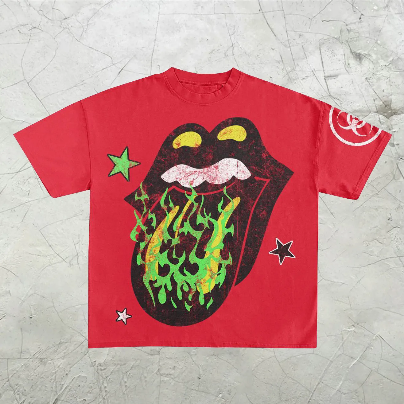 casual statement street style print T-shirt