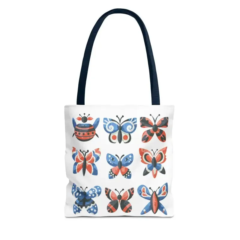 Chic Colorful Butterflies Aop Tote Bag for Daily