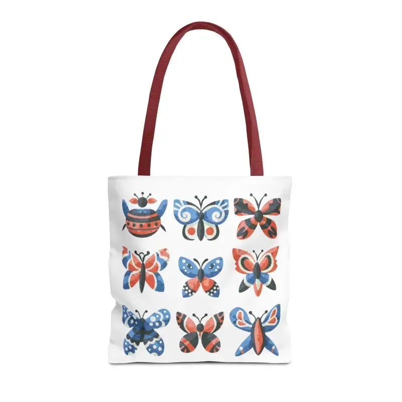 Chic Colorful Butterflies Aop Tote Bag for Daily