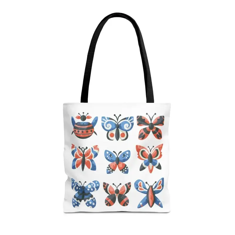 Chic Colorful Butterflies Aop Tote Bag for Daily