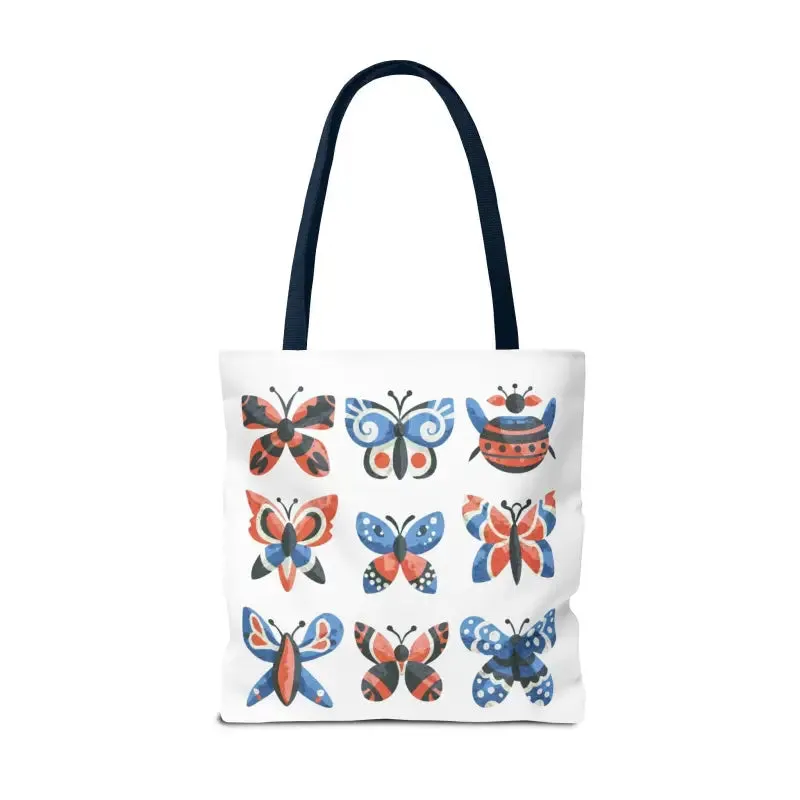 Chic Colorful Butterflies Aop Tote Bag for Daily