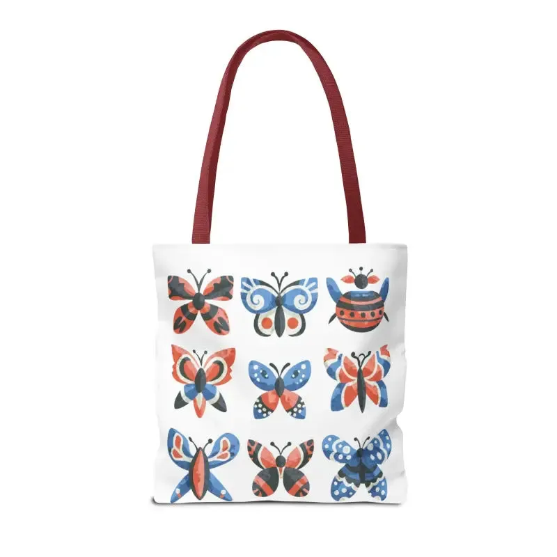 Chic Colorful Butterflies Aop Tote Bag for Daily