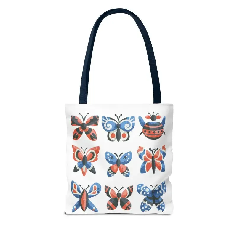 Chic Colorful Butterflies Aop Tote Bag for Daily