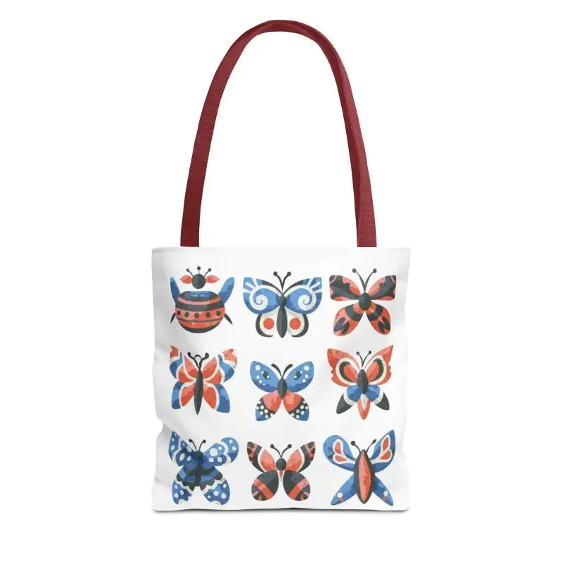 Chic Colorful Butterflies Aop Tote Bag for Daily