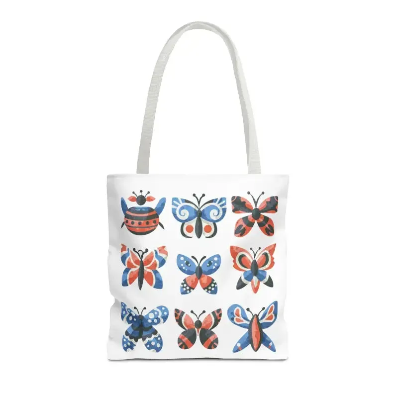 Chic Colorful Butterflies Aop Tote Bag for Daily