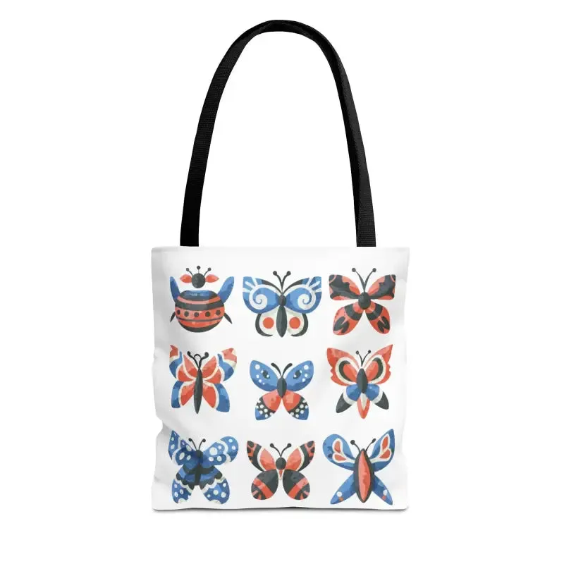 Chic Colorful Butterflies Aop Tote Bag for Daily