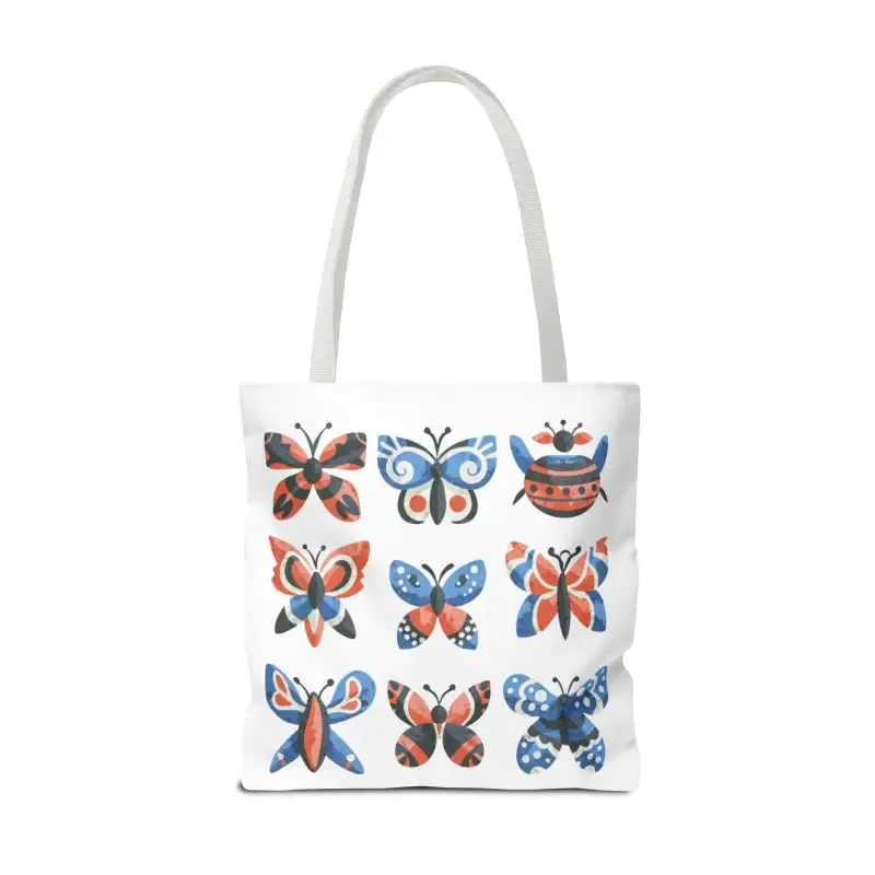 Chic Colorful Butterflies Aop Tote Bag for Daily