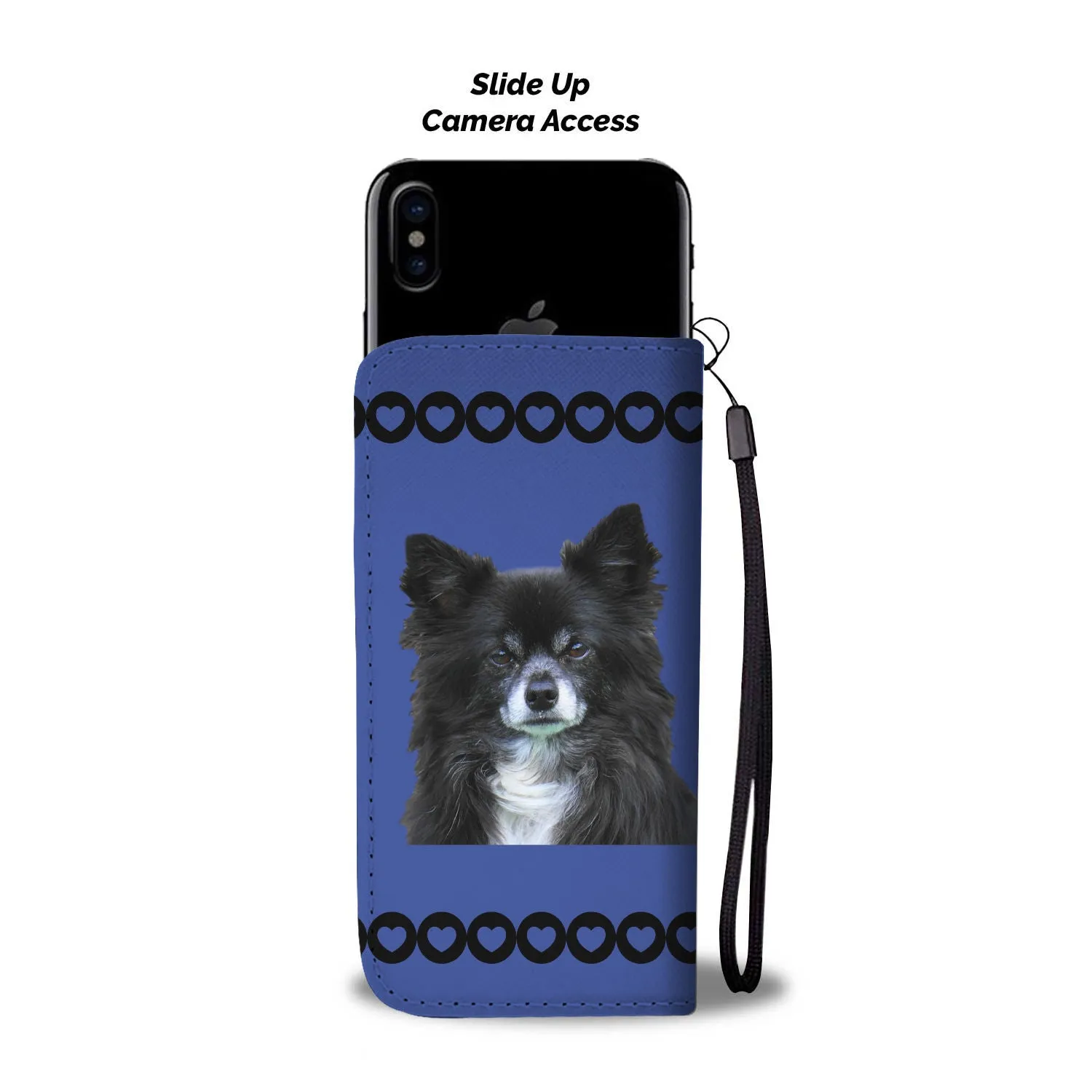 Chihuahua Phone Case Wallet - Blue