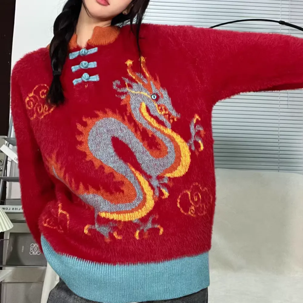 Chinese Style Dragon Sweater