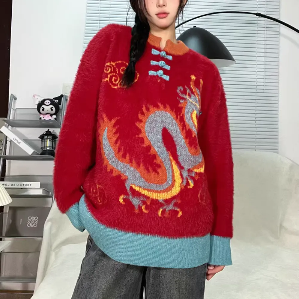 Chinese Style Dragon Sweater