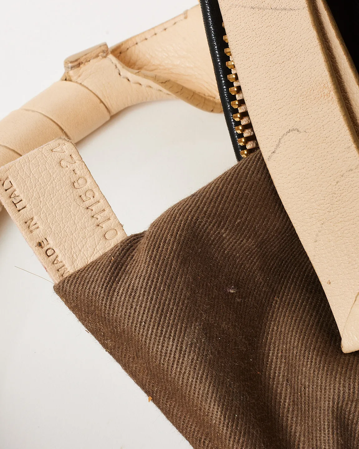 Chloé White Leather Medium Double Marcie Shoulder Bag