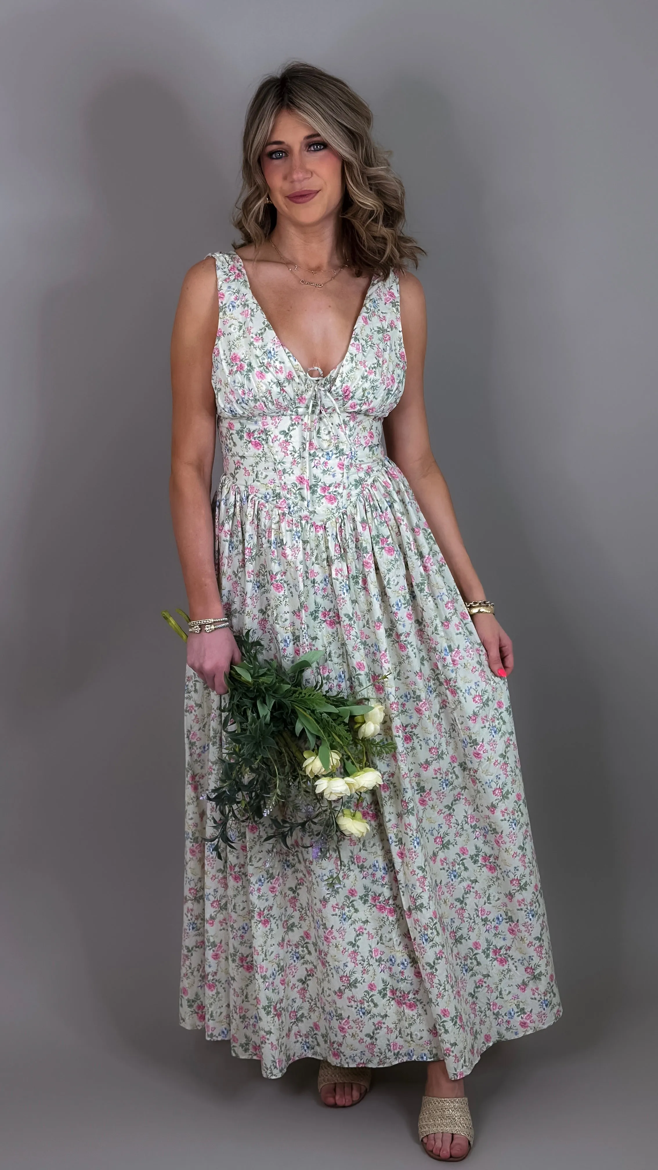 Chloe Floral Midi Dress