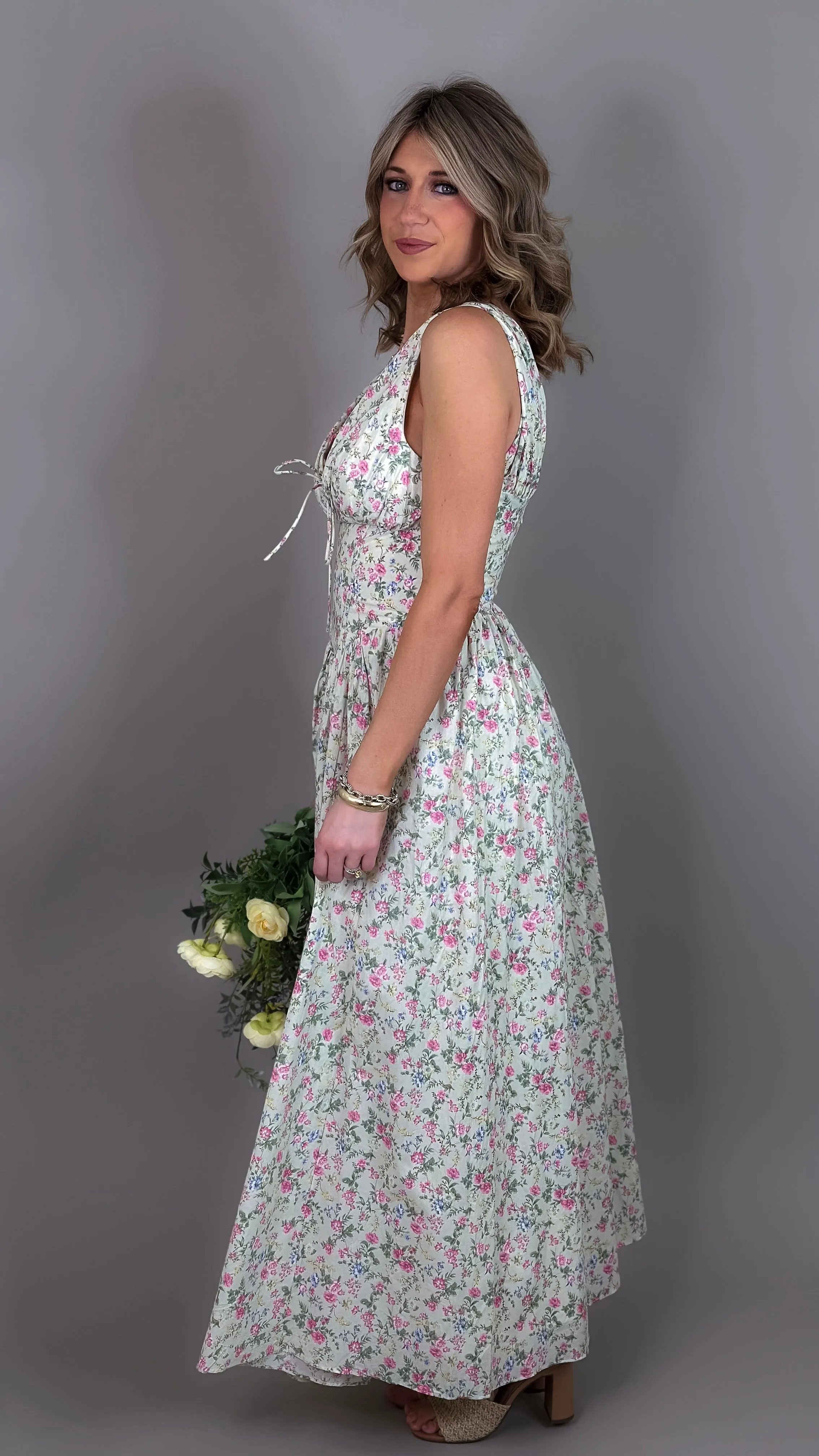 Chloe Floral Midi Dress