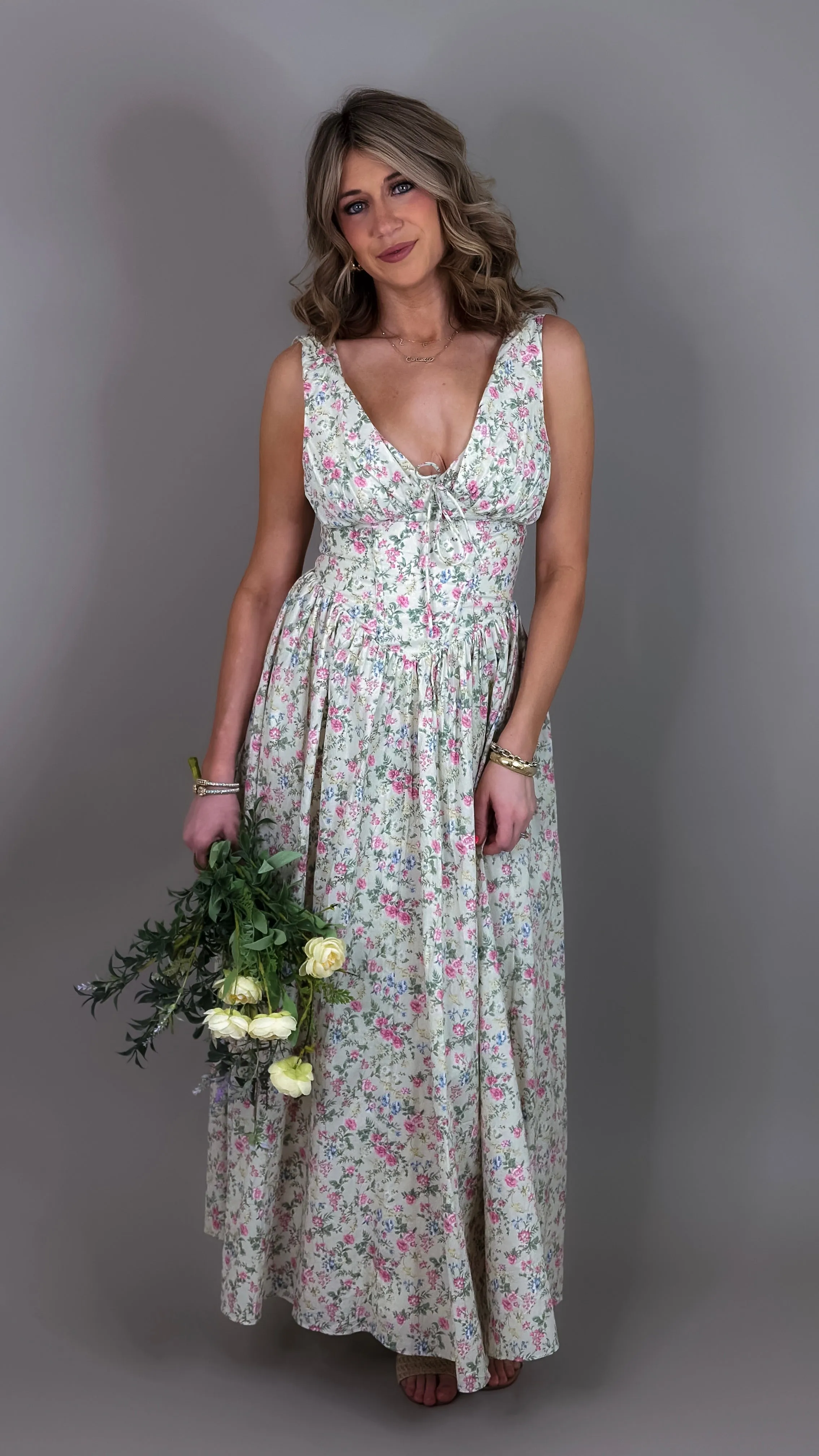 Chloe Floral Midi Dress