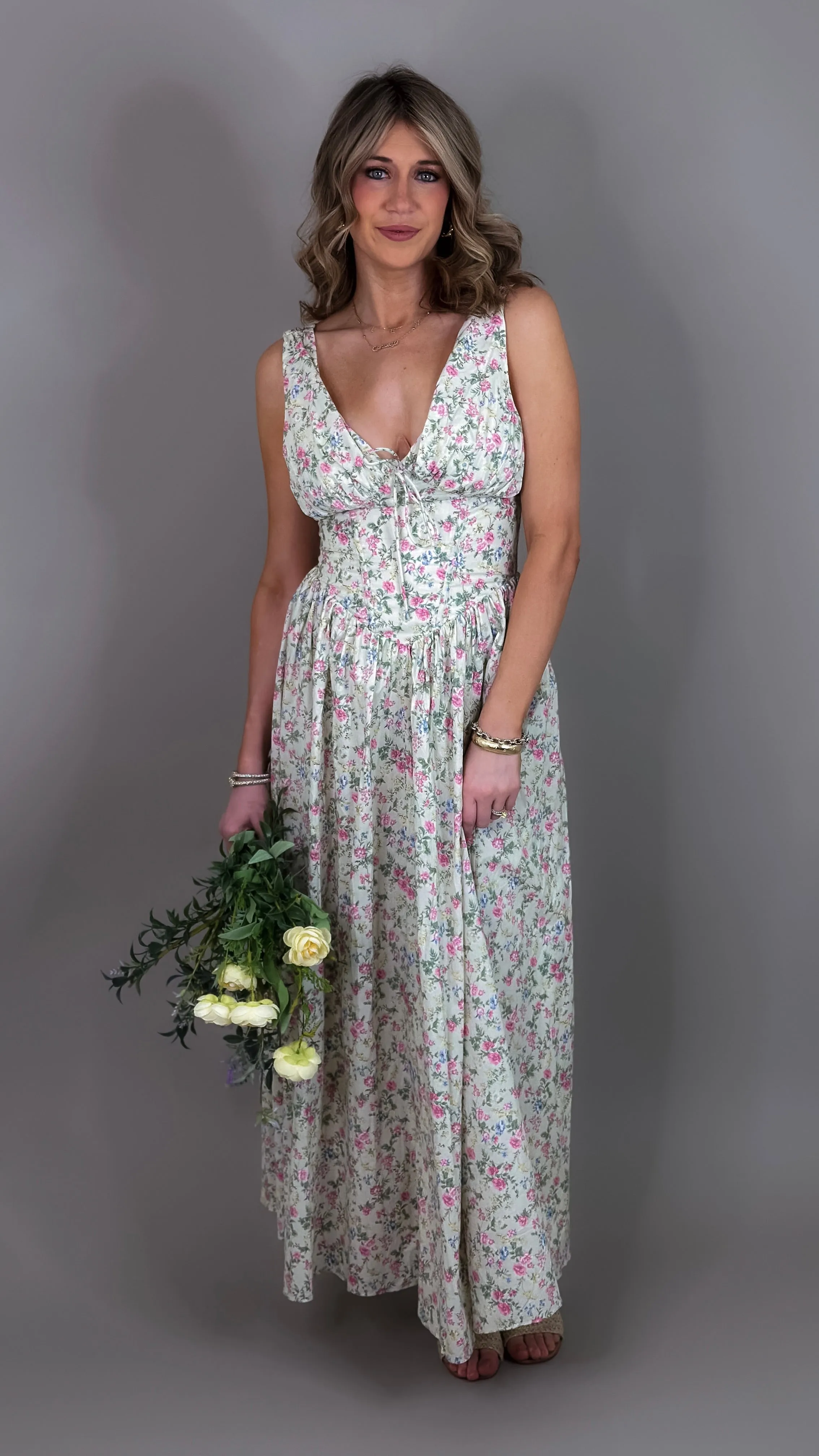 Chloe Floral Midi Dress