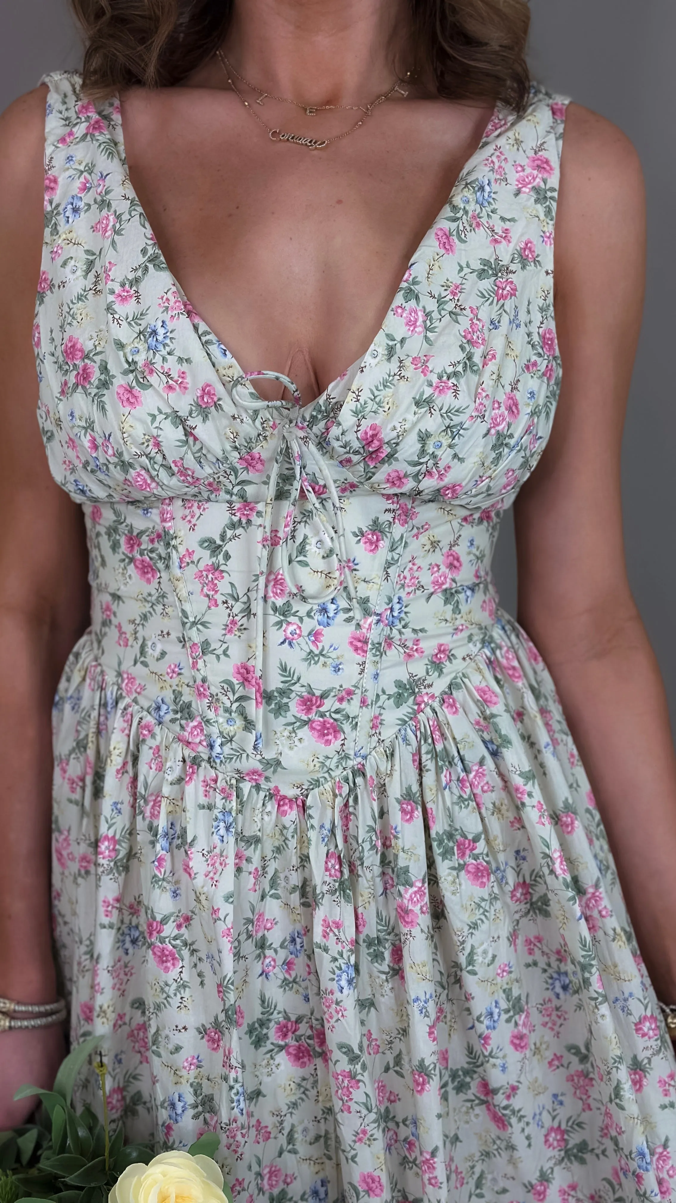 Chloe Floral Midi Dress