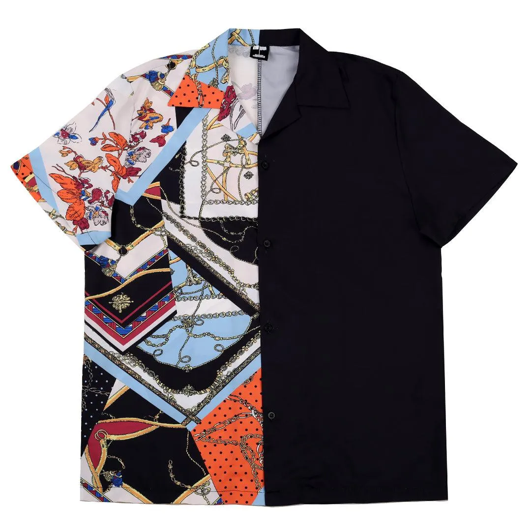 Classic Double Sided Multi-Colored Men's Unique Aloha Shirt