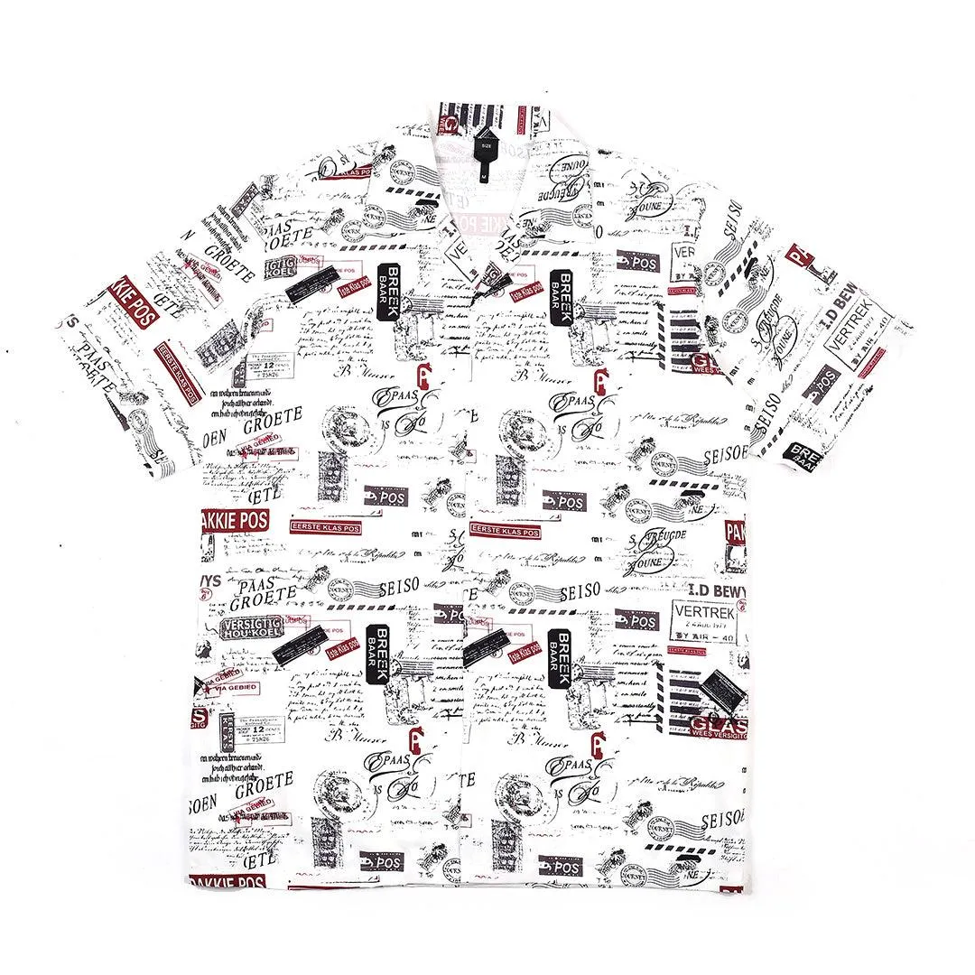 Classic Men's Aloho Shirt - White
