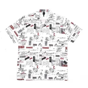 Classic Men's Aloho Shirt - White