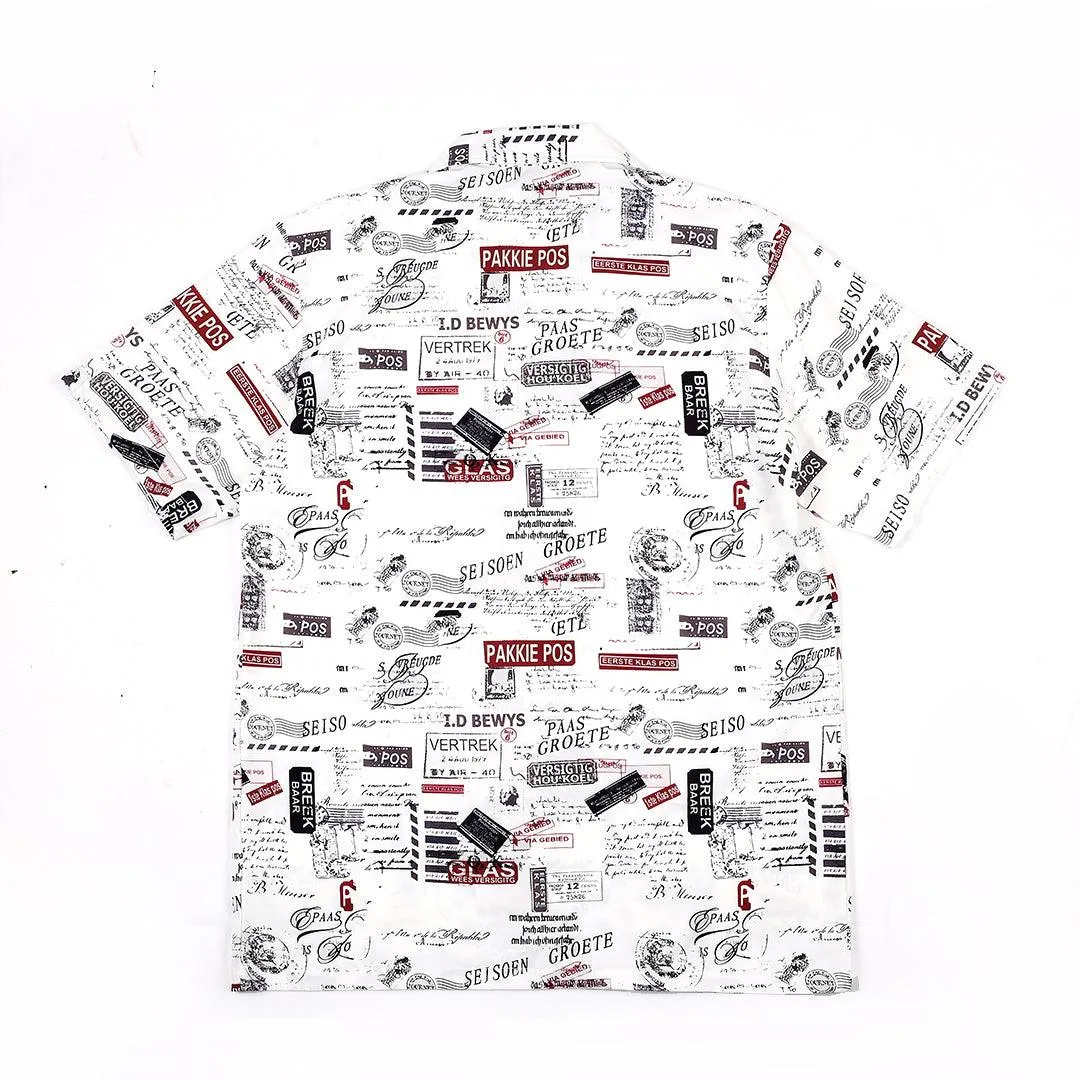 Classic Men's Aloho Shirt - White