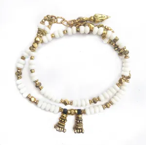 Clean White Jade Love Wrap Bracelet
