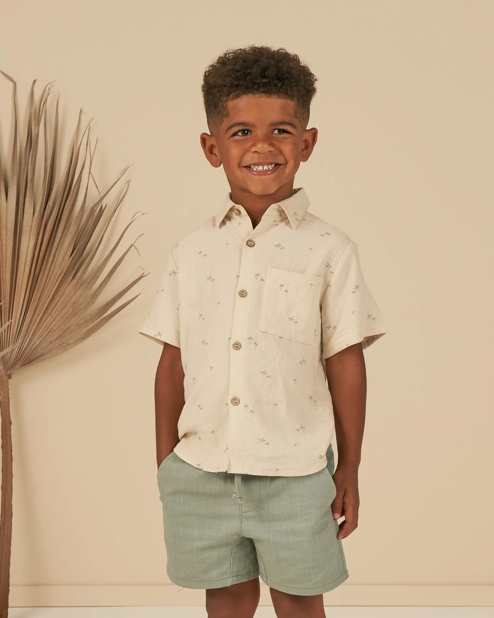 Collared Short Sleeve Shirt  ||  Palm